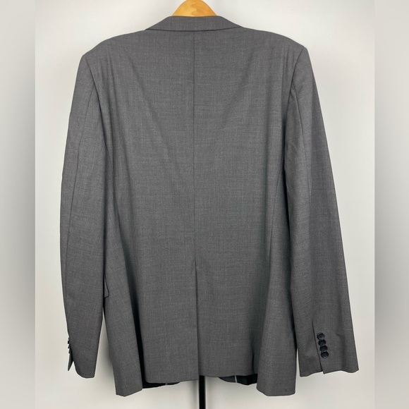 Theory Charcoal Gray Xylo Godsford Stretch Wool‎ 2 Button Suit Jacket Blazer - Picture 3 of 10